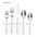 Aabbye Flatware 20 Pc Flatware Set- Available 3 Finishes