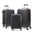 Hard Shell ABS 3 Piece Luggage Set, with TSA Lock,and 360°Rotating Wheel ,Effortless Mobility Carry on Suitcase set Men Women