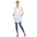 White Mark Women's Stretchy Button-Down Tunic (6 Colors Available)