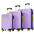 Hardshell Luggage Sets 3 pcs Contrast Color Suitcase with Spinner Wheels and TSA Lock