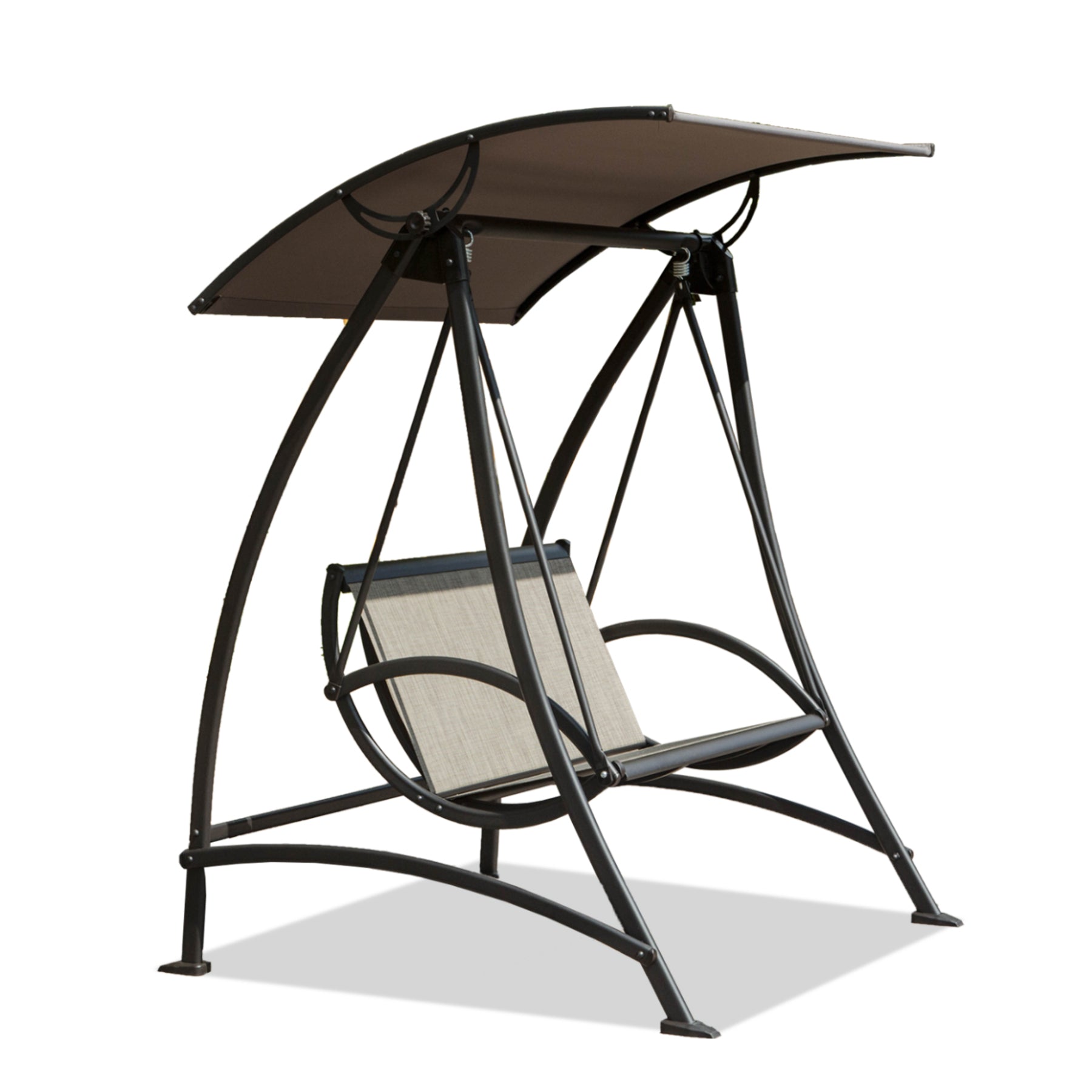 2 - Seat Outdoor Porch Swing with Adjustable Canopy - Tuesday Morning - Chairs