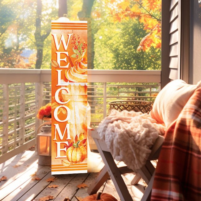 36 - Inch Welcome to Drink Fall Porch Sign - Festive Outdoor Party Decor - Handcrafted Wooden Display - Autumn Home Accent - Tuesday Morning - Front Porch Decor