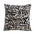 Black And White Velvet Throw Pillow