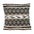 Black And Sand Woven Pillow