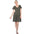 Women's Short Sleeve V-neck Tiered Dress (5 Colors Available)