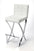 Off-white And Silver Iron Bar Chair