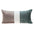 Quilted Colorblock Velvet Lumbar Throw Pillow