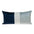 Quilted Colorblock Velvet Lumbar Throw Pillow