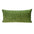 Olive Quilted Velvet Geo Decorative Throw Pillow