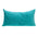 Aqua Quilted Velvet Throw Pillow