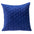 Blue Tufted Velvet Quilted Throw Pillow