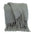 Gray Soft Solid Color Handloomed Throw Blanket