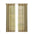 Set of Two Tan Solid Modern Window Panels