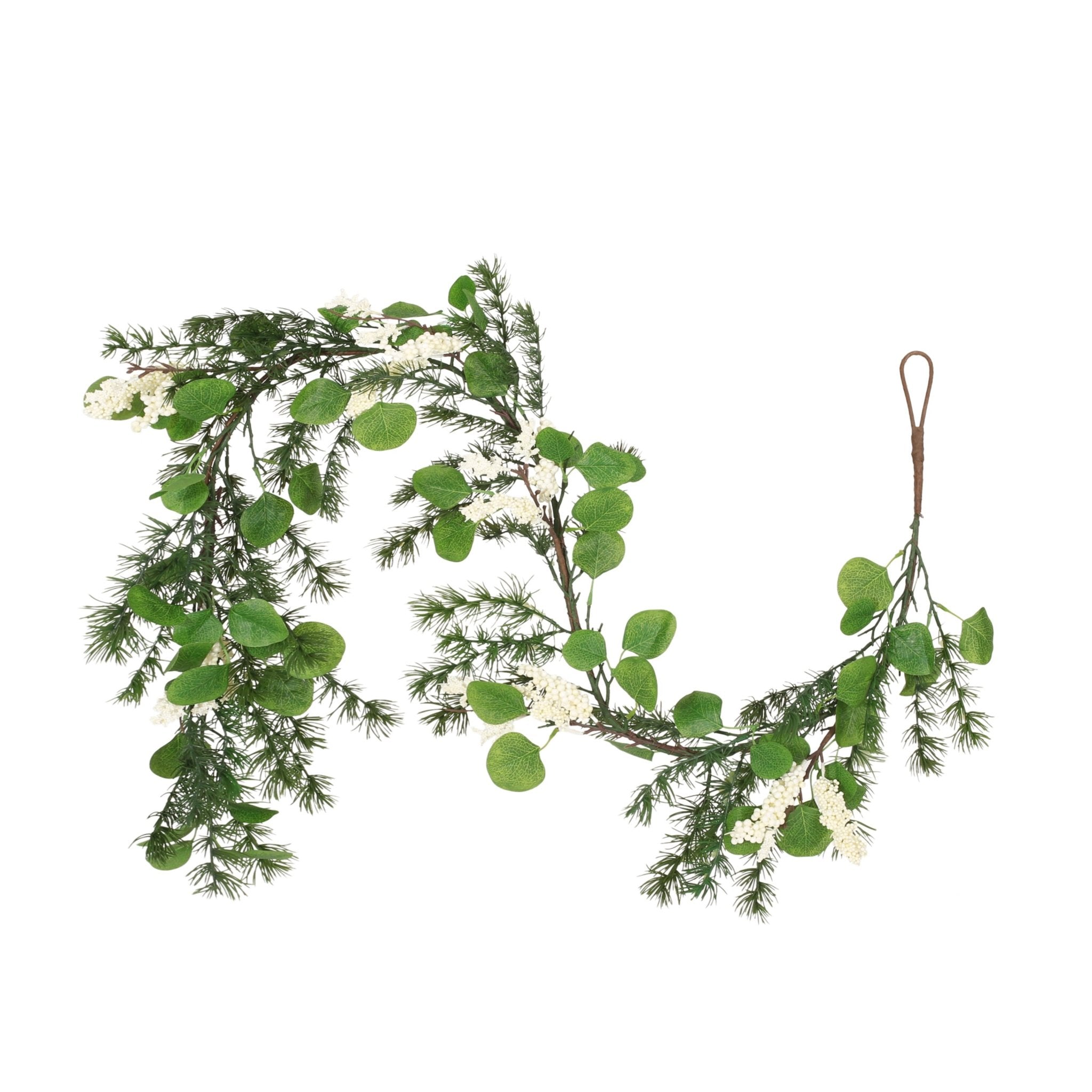 5' LEAVES/BERRY GARLAND - Tuesday Morning - faux flowers