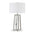 Stylish Metal Table Lamp with Clean White Drum Shade