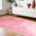 Pink Shag Hand Tufted Area Rug