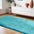 Turquoise Shag Hand Tufted Area Rug