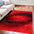 Red and Black Shag Hand Tufted Area Rug