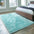 Turquoise Sheepskin Washable Area Rug