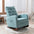 High Back Rocking Chair, Comfortable Rocker Fabric Padded Seat ,Modern High Back Armchair