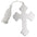 Cross Ornament with White Tassel