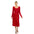 Women's Crew Neck Fit and Flare Sweater Midi Dress (4 Colors Available)