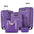 Softside Luggage Expandable 3 Piece Set Suitcase with Duffel Bag Upright Spinner Softshell Lightweight Luggage Travel Set