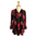 Black & Red Flower Popover - Plus