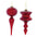 Glass Finial Drop Ornament (Set of 12)