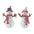 Snowman with Cardinal Birds Figurine (Set of 2)