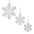 Glittered Wire Snowflake Ornament (Set of 12)