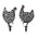 Punched Metal Chicken Garden Stake (Set of 4)