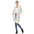 White Mark Women's Leopard Print Open Front Sherpa Coat