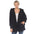 White Mark Women's Plush Hooded Cardigan with Pockets