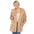 White Mark Women's Plush Hooded Cardigan with Pockets