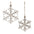 Rustic Metal Snowflake Ornament (Set of 12)