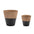 Tapered Two-Tone Planter (Set of 2)