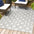 Gallia Tile Trellis High-Low Light Area Rug