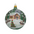 4" Hand Painted Italian Import Christmas Ornament- Snowy Country Home