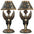 Isis Egyptian Goddess Sculptural Table Lamps: Set of Two