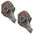 Doctor of Death Steampunk Plague Sculptural Mask: Set of Two