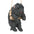 Black Westie Puppy on a Perch Hanging Dog Sculpture