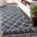 Mercer Shag Plush Tassel Moroccan Geometric Trellis Runner Rug