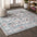 Modern Vintage Medallion Square Area Rug