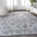 Gray Modern Persian Vintage  Area Rug