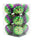 12 Pack Green, Gold and Purple Assorted Ball Ornaments