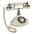 White Brittany Neophone 1929 Rotary Telephone