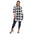 White Mark Women's Buffalo Plaid Tunic Shirt - Plus (7 Colors Available)