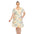 Floral Short Sleeve Knee Length Dress - Plus (4 Colors Available)