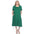 Short Sleeve Pocket Swing Midi Dress - Plus (7 Colors Available)